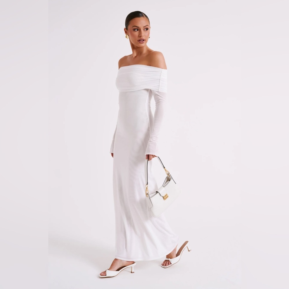 Meshki White Off-Shoulder Maxi Dress - Picture 4 of 12